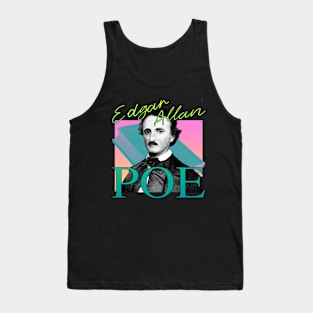 Edgar Allan Poe 80's Retro Neon Aesthetic Tank Top